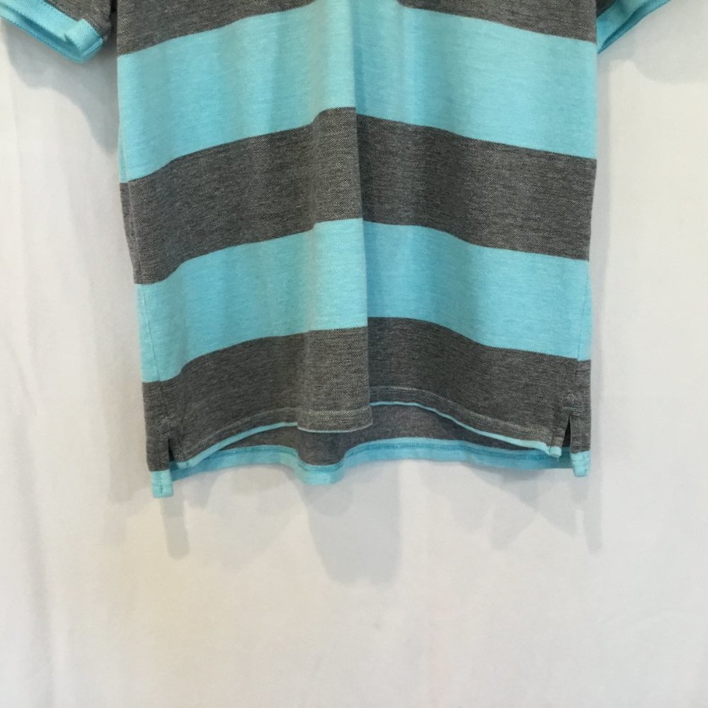 St. John's Bay Men's 2-Button Cotton Polo Shirt Short Sleeve Striped Size XL - Picture 5 of 11